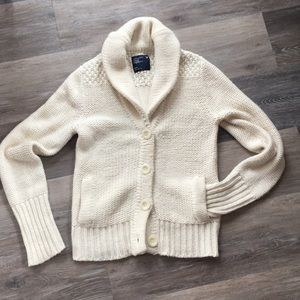 Cream Button Up Sweater